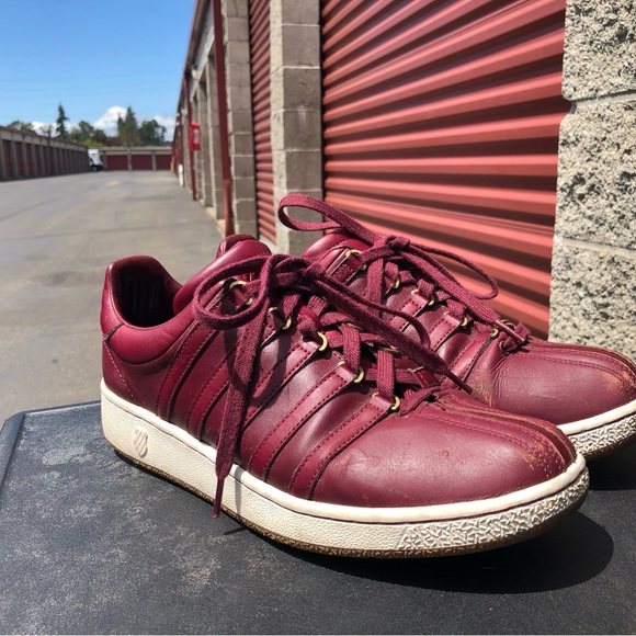 Kayswiss Classic 03343-648M Men’s Red Leather sneakers Size 11 - Picture 4 of 10